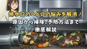 排水口のヘドロの悩みを解消！原因から掃除、予防方法まで徹底解説