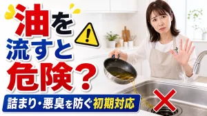 油を排水口に流してしまった