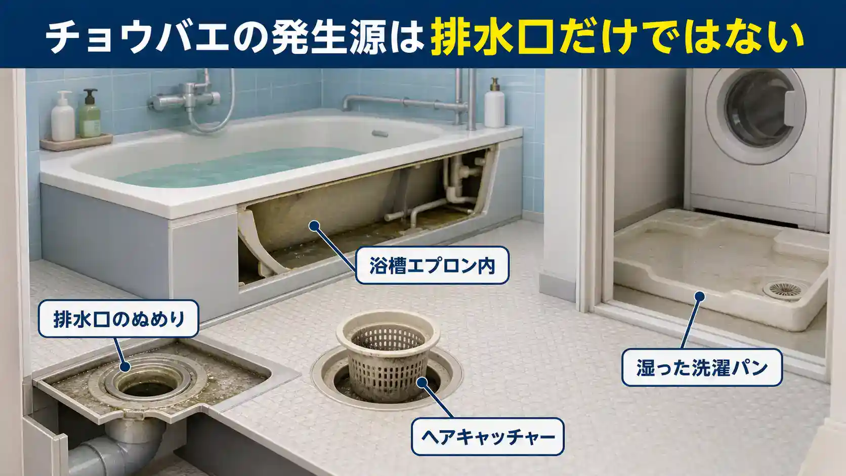 チョウバエの発生源マップ